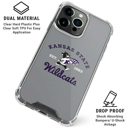 Kansas State University Wildcats Est 1863 iPhone 16 Pro Clear Case